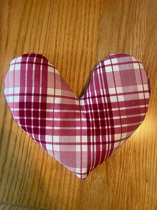 BotaniHeat Herbal Heart Eye Pillow Floral/Plaid