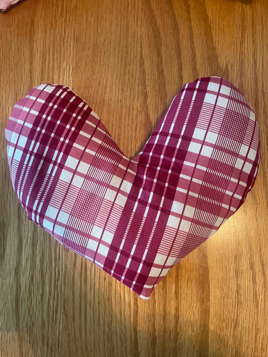 BotaniHeat Herbal Heart Eye Pillow Cherries/Plaid