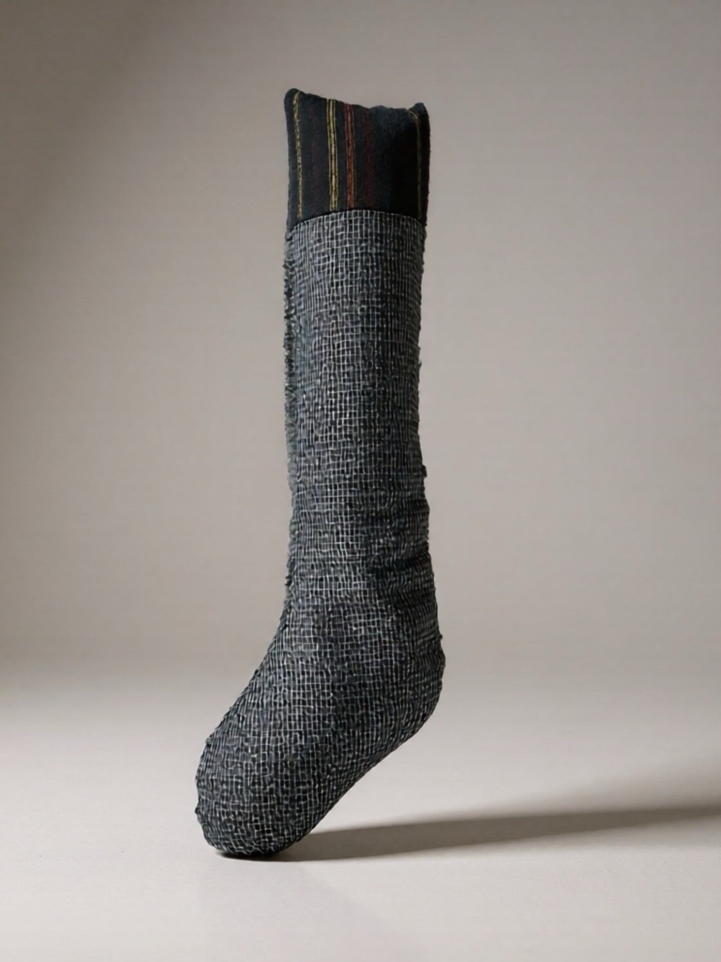 BontaniHeat Holiday Stockings - Blue Small Check