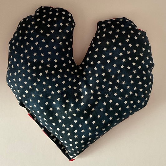 BotaniHeat Herbal Heart Eye Pillow Stars Stripes