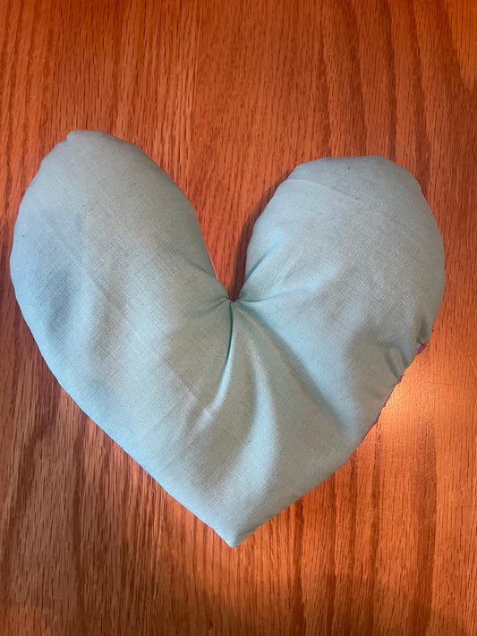 BotaniHeat Herbal Heart Eye Pillow Green/Purple swirl